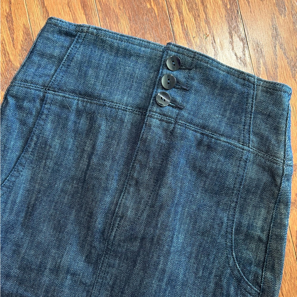 🩷 NWOT London Jeans for Victoria’s Secret denim pencil skirt size 0 - Picture 2 of 6
